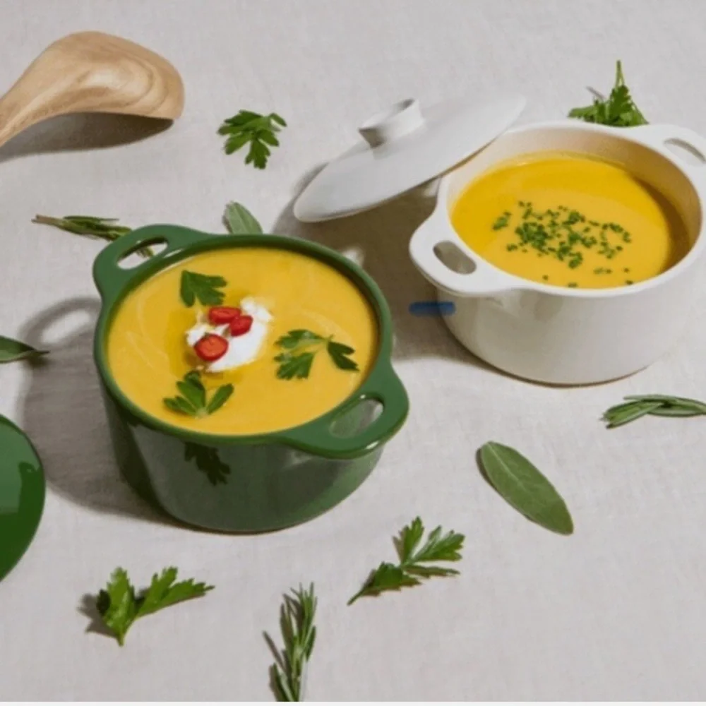 Brocc Your Body Mini Round Ceramic Cocotte Set